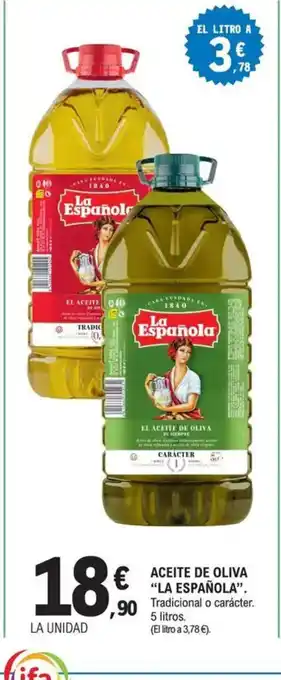 E.Leclerc LA ESPAÑOLA Aceite de oliva oferta