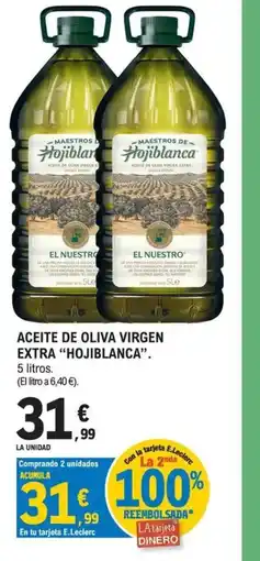 E.Leclerc HOJIBLANCA Aceite de oliva virgen extra oferta
