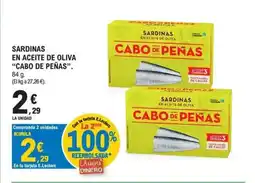 E.Leclerc CABO DE PEÑAS Sardinas en aceite de oliva oferta