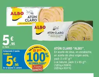 E.Leclerc ALBO Atún claro oferta