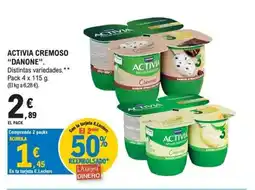 E.Leclerc DANONE Activia cremoso oferta