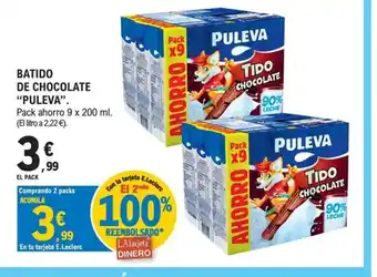 E.Leclerc PULEVA Batido de chocolate oferta