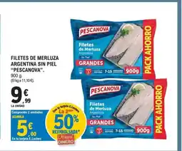 E.Leclerc PESCANOVA Filetes de merluza argentina sin piel oferta