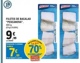 E.Leclerc PESCANOVA Filetes de bacalao oferta