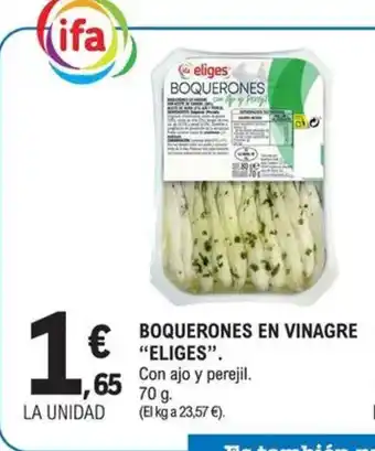 E.Leclerc ELIGES Boquerones en vinagre oferta