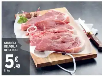 E.Leclerc Chuleta de aguja de cerdo oferta