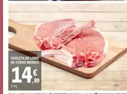 E.Leclerc Chuleta de lomo de cerdo iberico oferta