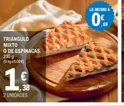E.Leclerc Triángulo mixto o de espinacas oferta