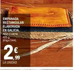 E.Leclerc Empanada rectangular elaborada en galicia oferta