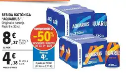 E.Leclerc AQUARIUS Bebida isotónica oferta