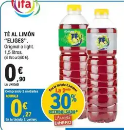 E.Leclerc ELIGES Té al limón oferta