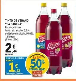 E.Leclerc LA CASERA Tinto de verano oferta