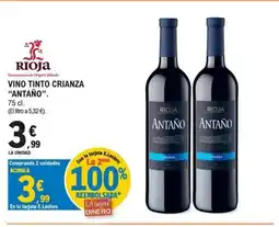 E.Leclerc ANTAÑO Vino tinto crianza oferta