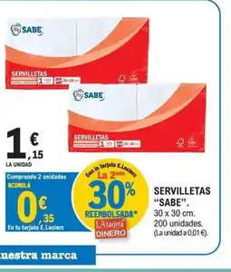 E.Leclerc SAVE Servilletas oferta