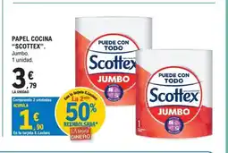 E.Leclerc SCOTTEX Papel cocina oferta