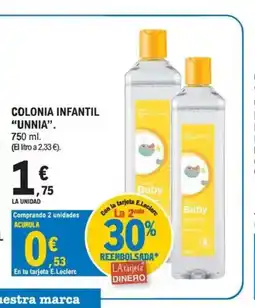 E.Leclerc UNNIA Colonia infantil oferta