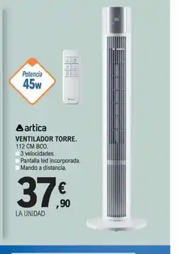E.Leclerc ARTICA Ventilador torre oferta