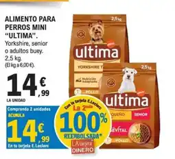 E.Leclerc ULTIMA Alimento para perros mini oferta