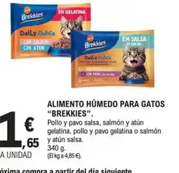 E.Leclerc BREKKIES Alimento húmedo para gatos oferta