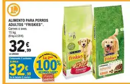 E.Leclerc FRISKIES Alimento para perros adultos oferta