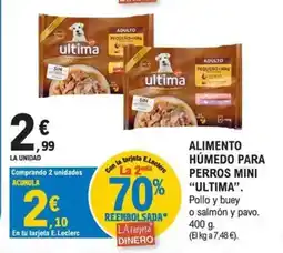 E.Leclerc ULTIMA Alimento húmedo para perros mini oferta