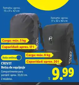 Lidl CRIVIT Bolsa de equipaje oferta