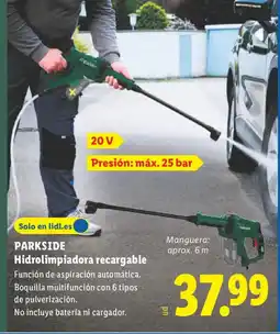 Lidl PARKSIDE Hidrolimpiadora recargable oferta