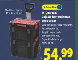 Lidl M-QBRICK Caja de herramientas con ruedas oferta