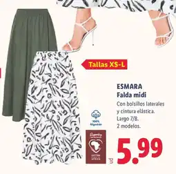 Lidl ESMARA Falda midi oferta