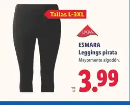 Lidl ESMARA Leggings pirata oferta