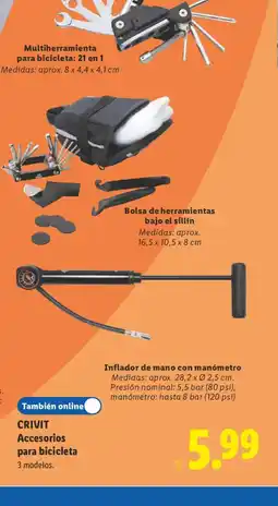 Lidl CRIVIT Accesorios para bicicleta oferta