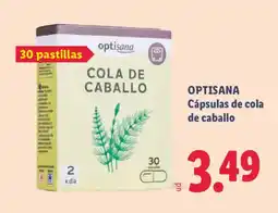 Lidl OPTISANA Cápsulas de cola de caballo oferta