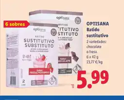 Lidl OPTISANA Batido sustitutivo oferta