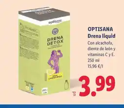 Lidl OPTISANA Drena liquid oferta