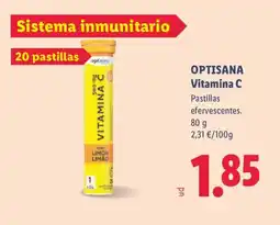 Lidl OPTISANA Vitamina C oferta