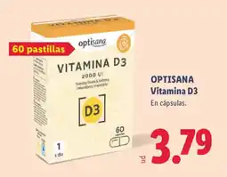 Lidl OPTISANA Vitamina D3 oferta
