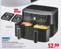 Lidl SILVERCREST Freidora de aire con doble cesta oferta
