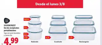 Lidl SILVERCREST Set de recipientes portalimentos oferta