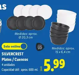 Lidl SILVERCREST Platos / Cuencos oferta