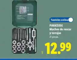 Lidl PARKSIDE Machos de roscar y terrajas oferta