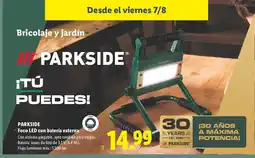 Lidl PARKSIDE Foco LED con batería externa oferta