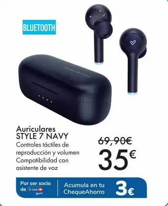 Carrefour Auriculares style 7 navy oferta