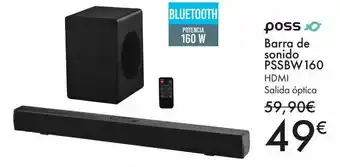 Carrefour Poss barra de sonido pssbw160 oferta