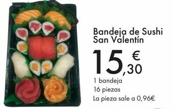 Carrefour Bandeja de sushi san valentín oferta