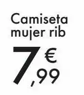 Carrefour Camiseta mujer rib oferta