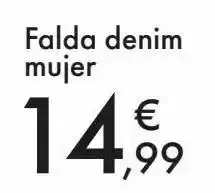 Carrefour Falda denim mujer oferta