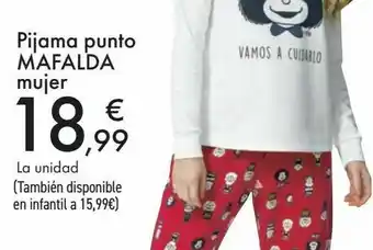 Carrefour Pijama punto mafalda mujer oferta