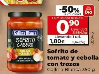 Maxi Dia Sofrito de tomate y cebolla con trozos gallina blanca 350g oferta