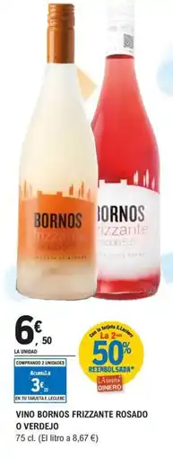 E.Leclerc Vino bornos frizzante rosado o verdejo oferta