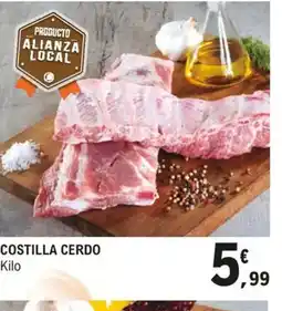 E.Leclerc Costilla cerdo oferta